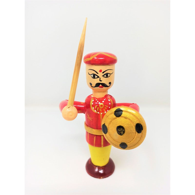 Wooden Toy Indian Warrior King Pretend Play (Available in Assorted Colours)