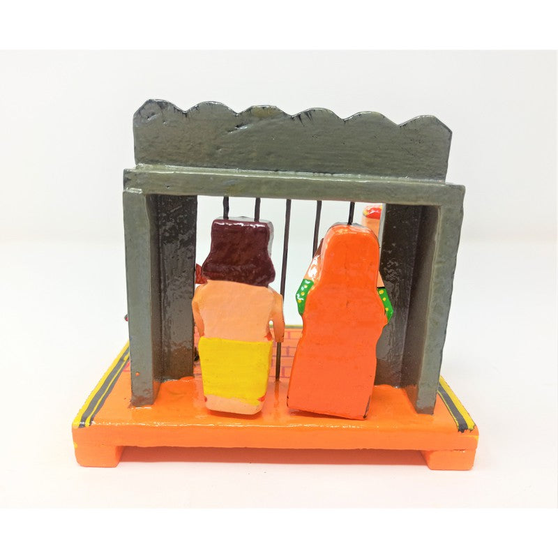 Vasudev & Devaki in Jail Pretend Play Story Telling Set ( Wooden )