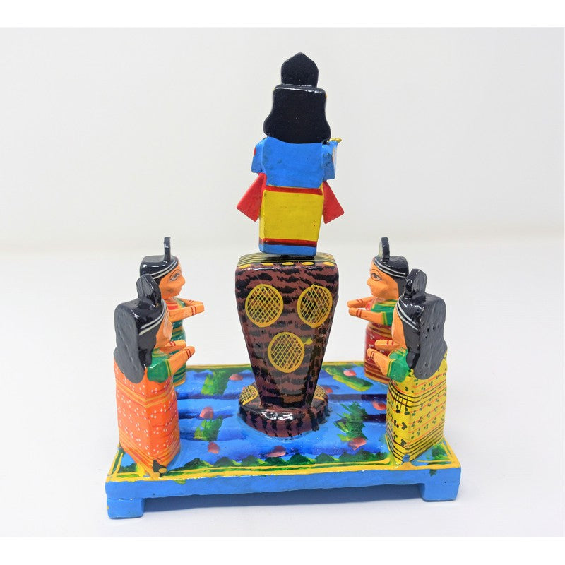 Shri Krishna Kaaliya Naag Leela Pretend Play Story Telling Set ( Wooden )