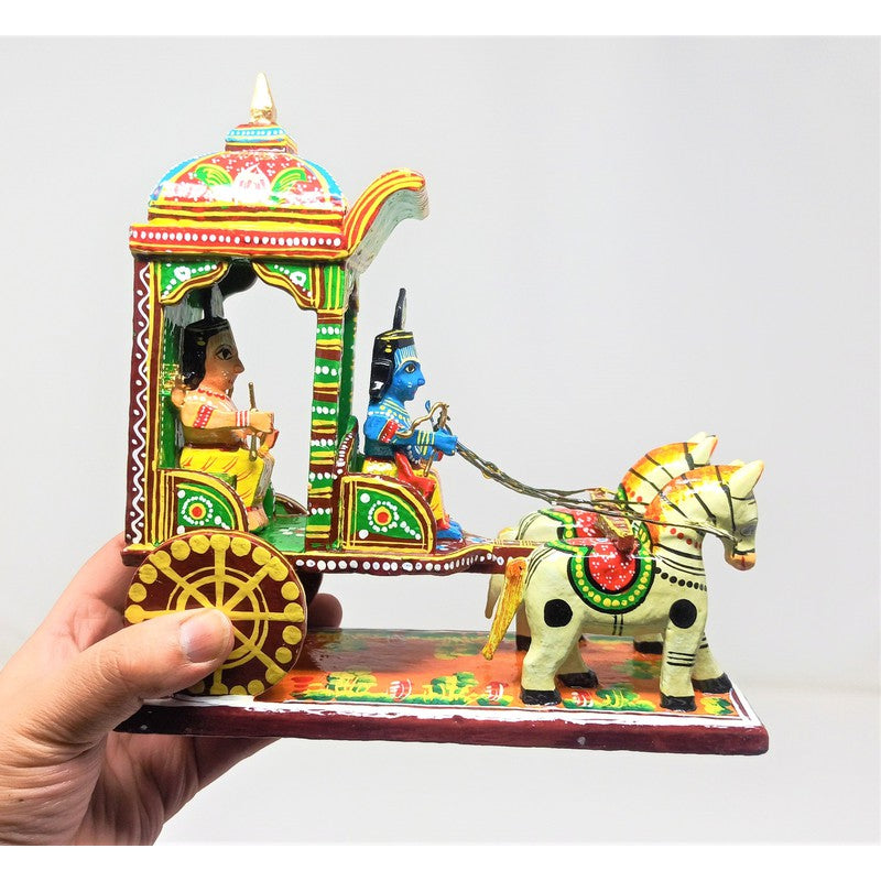 Shri Krishna - Arjun Rath - Pretend Play Story Telling Set ( Wooden )