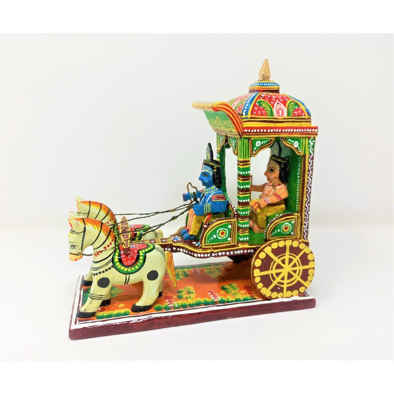 Shri Krishna - Arjun Rath - Pretend Play Story Telling Set ( Wooden )