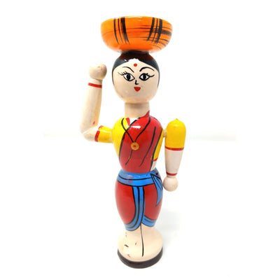Wooden Village Lady- Pretend Play (Available in Assorted Colours )