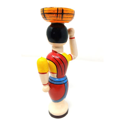Wooden Village Lady- Pretend Play (Available in Assorted Colours )