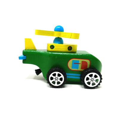 Wooden Pull String Helicopter (Available in Assorted Colours)