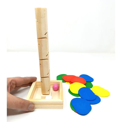 Wooden Rolling Down Ball - Tree Set