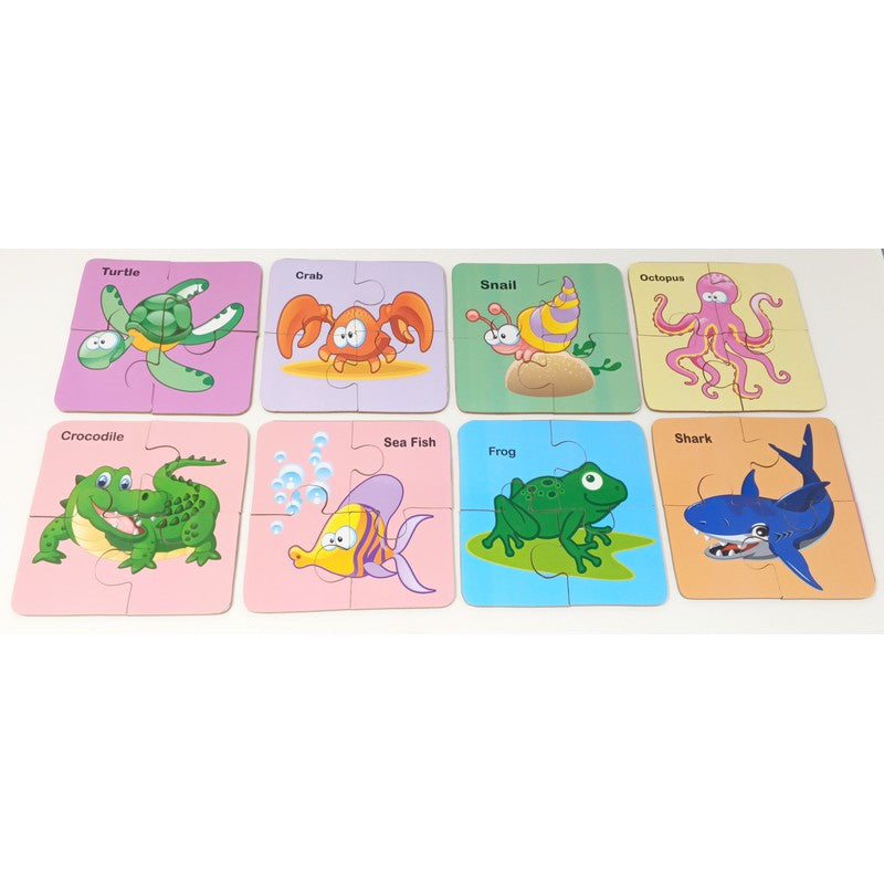 32 Pcs Water Animals Puzzle Set ( 8 Puzzles )