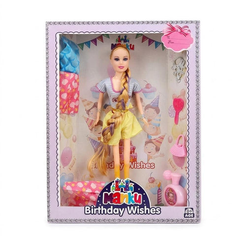 Manku Birthday Wishes Fashion Doll with Accessories | Pretend Play