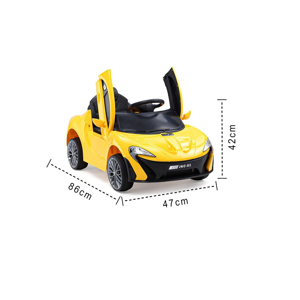 Ride-on Remote Controlled and Battery Operated Resembling Yellow JKC-01 Car | COD not Available
