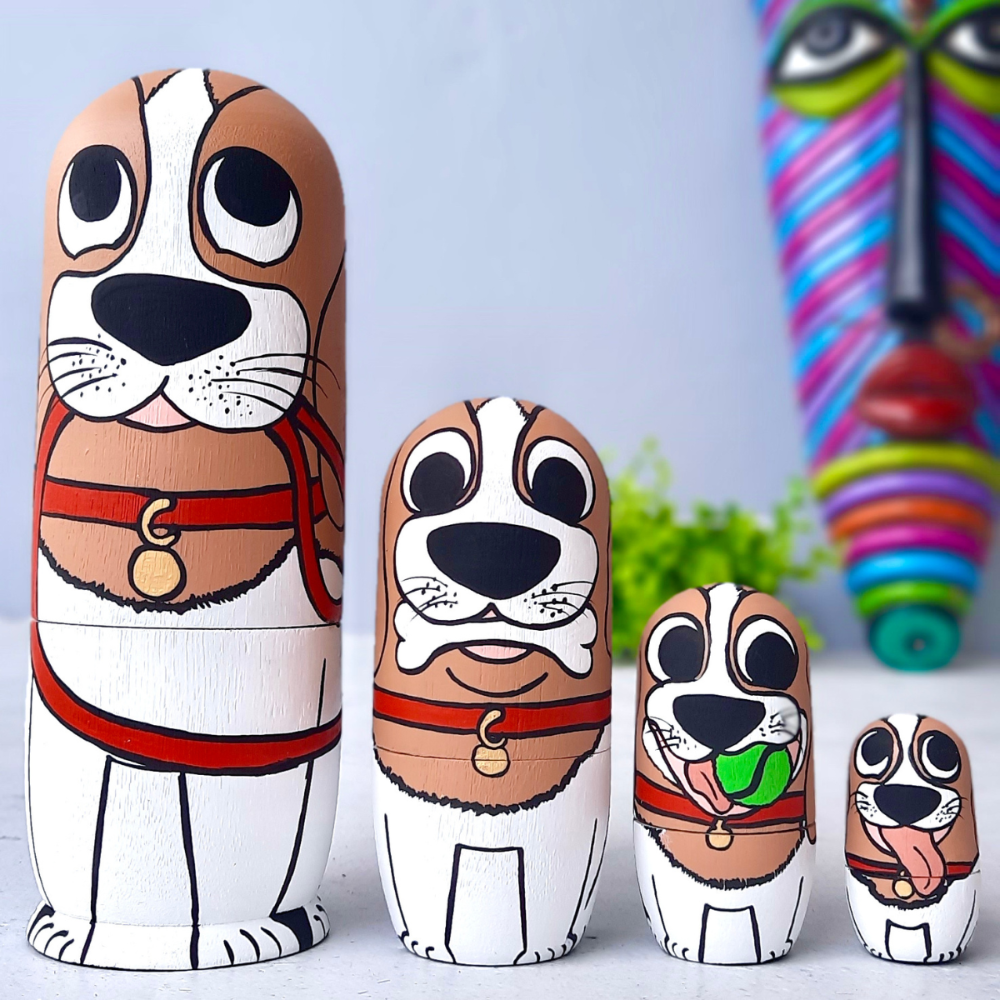 Pup Nesting Play Dolls Set (Set of 4)