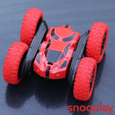 Remote Control Car Stunt Racing Machine with Lights (Assorted Colours and Designs)