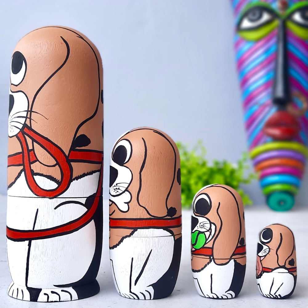 Pup Nesting Play Dolls Set (Set of 4)