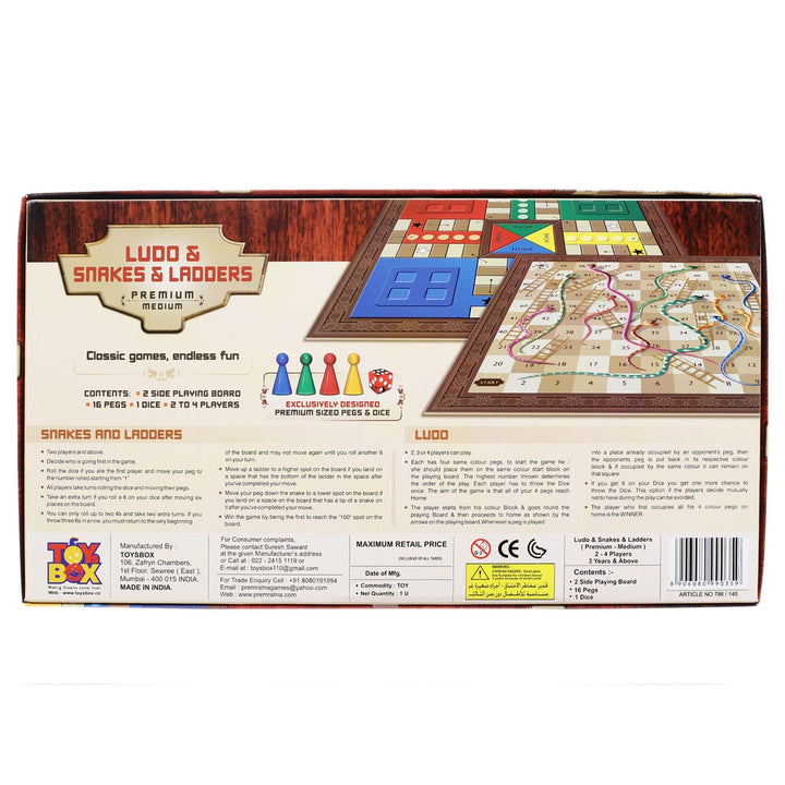 Return Gifts (Pack of 3,5,12) Ludo And Snake & Ladder Medium-Premium