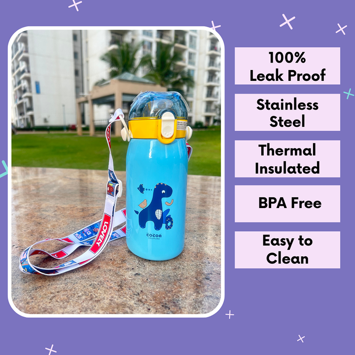 Animal Printed Water Bottle (530 ml)