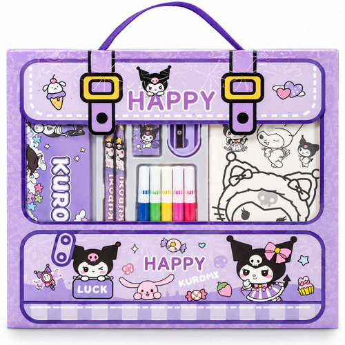 Cartoon Character Stationery & Colouring Kit for Kids | Markers, Pencils, Notebook & Accessories