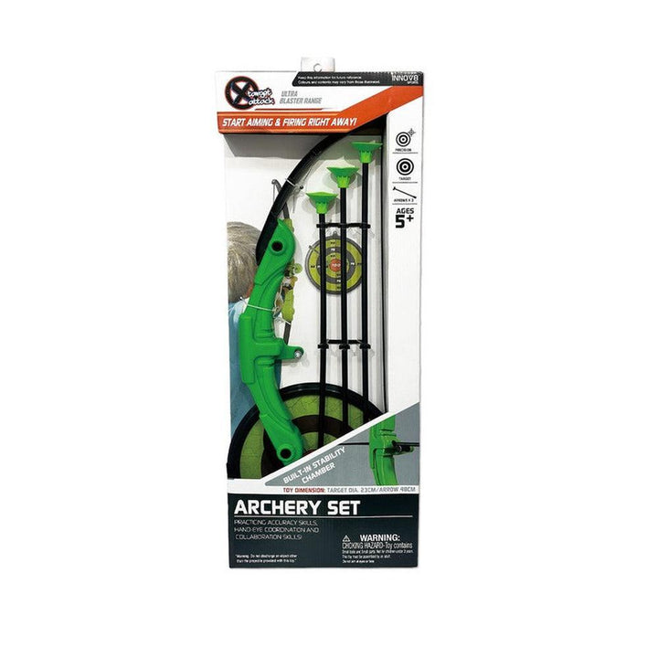 Innov8 Archery Set with 23 cm Target, 1 Bow & 3 Arrows (5-10 Years)