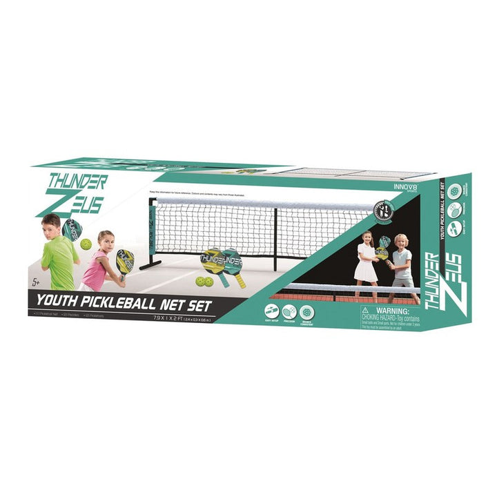 Innov8 Youth Pickleball Net Set with 2 Paddles & 2 Balls | Weight- 4.5 kg (5-10 Years) COD Not Available