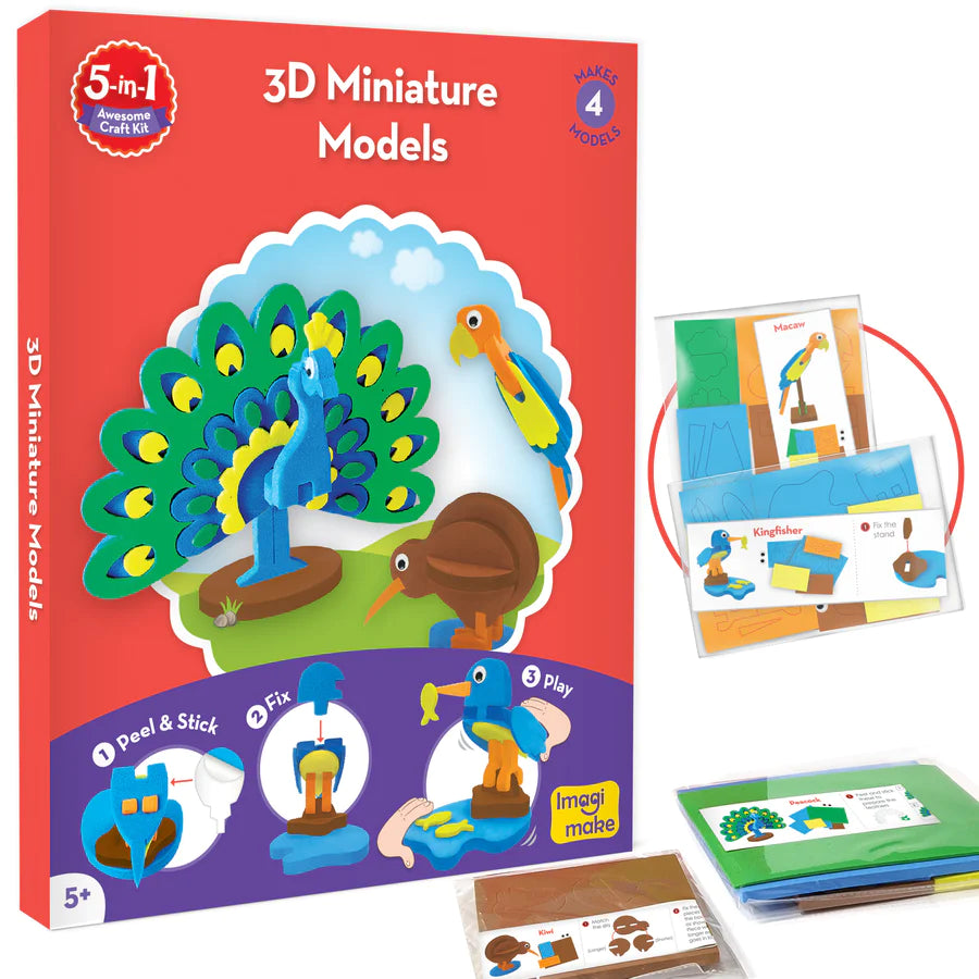 Imagimake Combo: Educational Puzzle & 5-in-1 Craft Kit