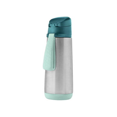 Insulated Sport Spout Drink Water Bottle 500ml Emerald Forest Green