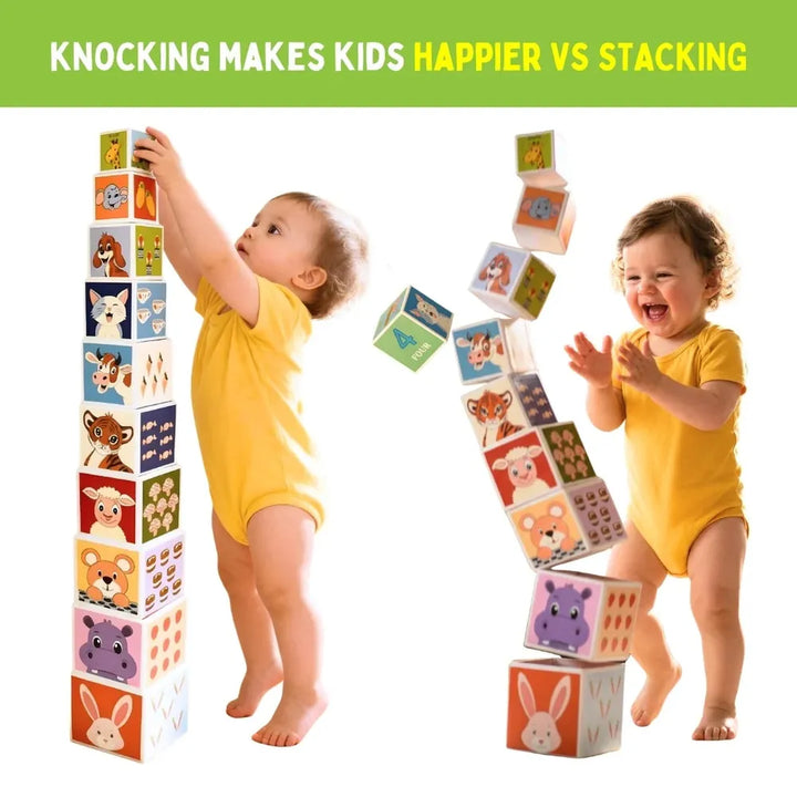 PepPlay Stacking & Nesting Cube | Early Learning Through Stacking Play