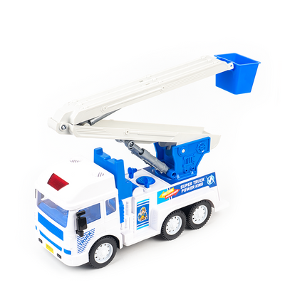Friction Powered Realistic City Service Truck Toy