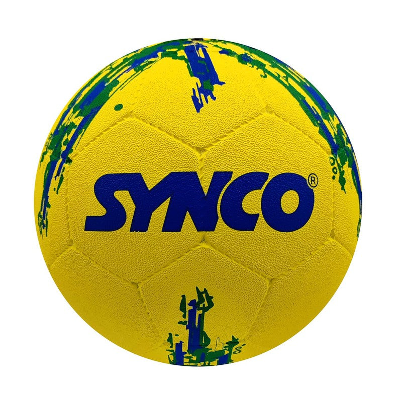 Flag Molded Rubber Street Football/Soccer Ball (Brazil, Yellow, Size-5)