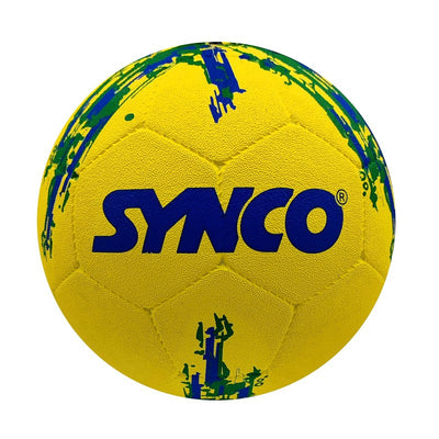 Flag Molded Rubber Street Football/Soccer Ball (Brazil, Yellow, Size-5)