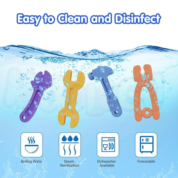 Kidology Silicone Baby Chew Teether Toy | Soft Sensory Teething Toy for Infants