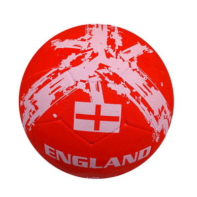 Flag Molded Rubber Street Country Football/Soccer Ball (England, Red, Size-5)