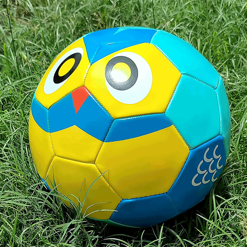 Blue Colored Owl Faced Football (Size-3)