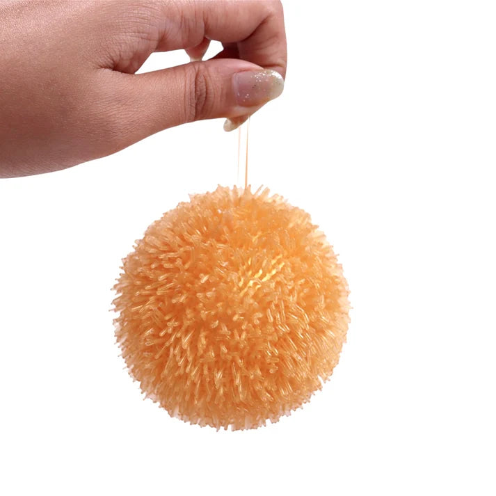 Scoobies Dazzle Drop Balls – 3 Glitter Squishy + 1 Fuzzy Spiky Sensory Ball (Set of 4) | Stress Relief & Sensory Play