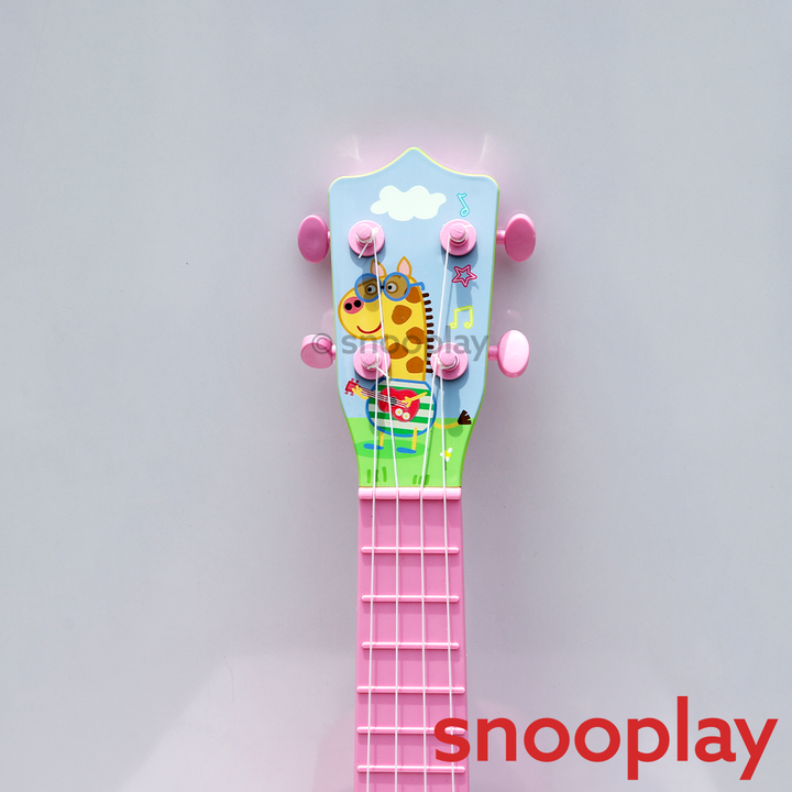 Hasbro Original Peppa Pig Guitar - 4 String, Realistic Sound & Adjustable Tuning | Licensed Toy (5-10 Years)