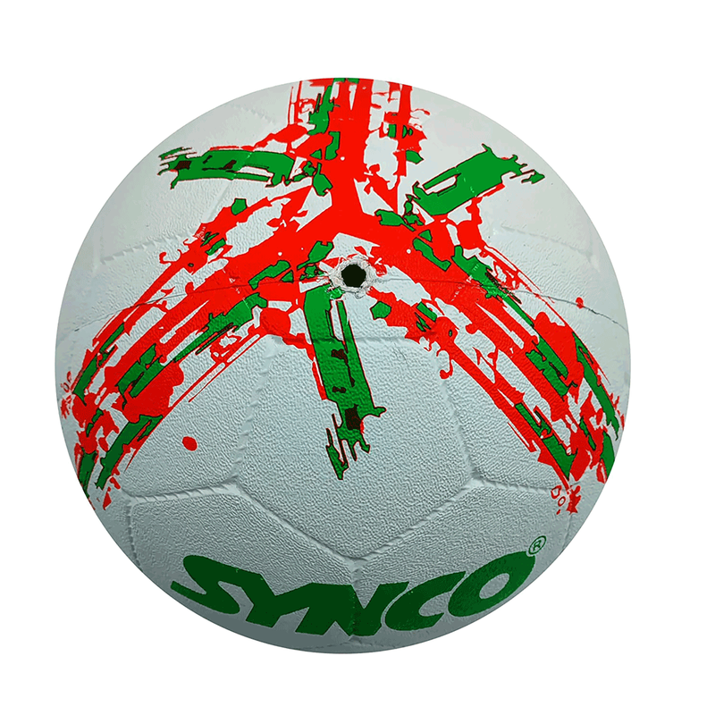 Flag Molded Rubber Football (Italy-White)