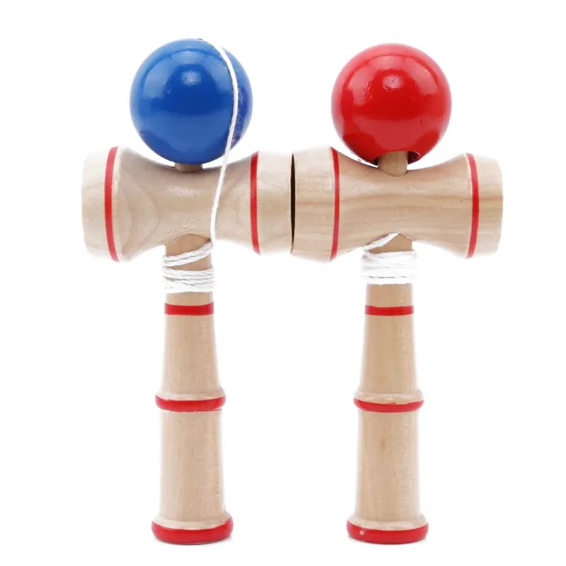 Cup and Ball Wooden Kendama Ball (Japanese Traditional Game Balance Skill Toy)