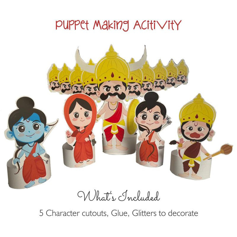 DIY Ramayan Characters Puppet Activity Kit