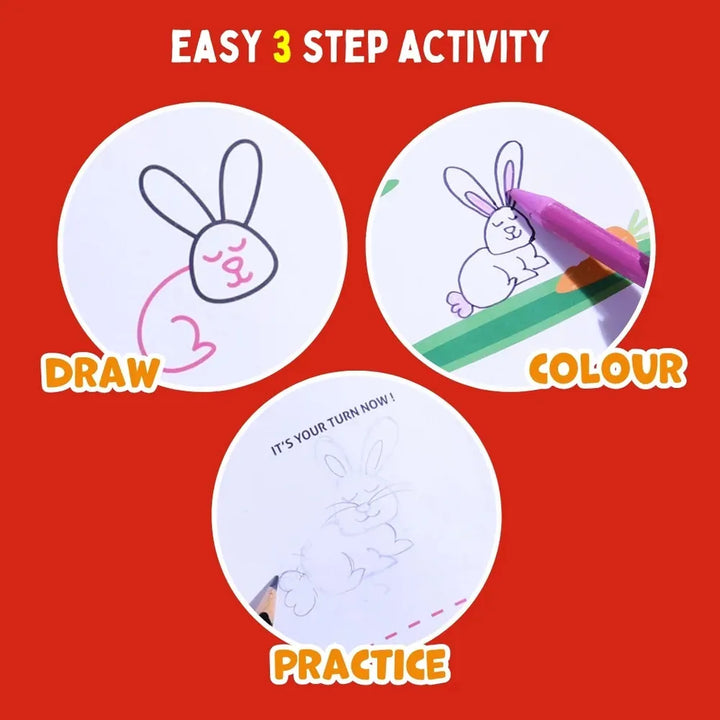 PepPlay Step by Step Drawing Book - Cute Farm Animal | Easy Drawing Practice for Kids