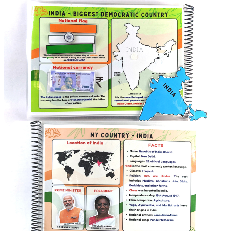 My Country, My Pride – INDIA  (Preschool Busy Book)