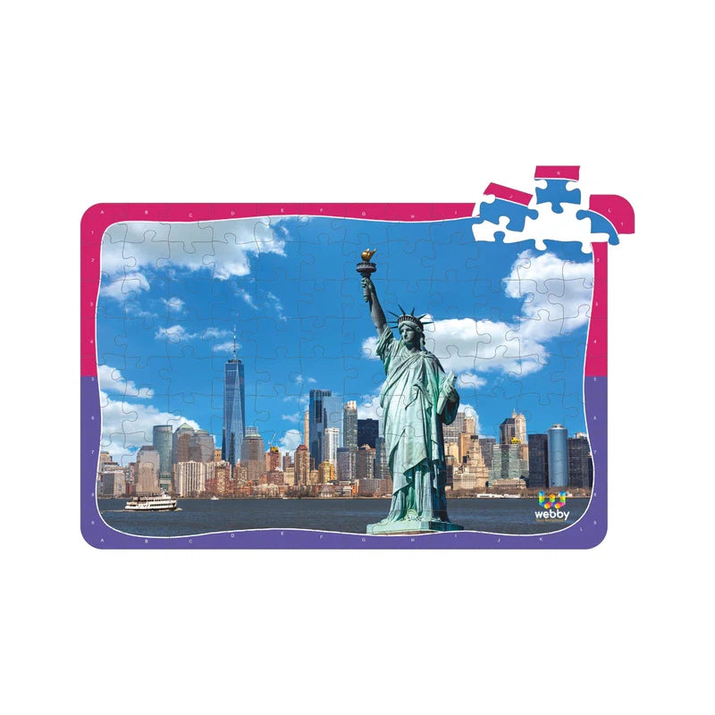 Statue Of Liberty Wooden Jigsaw Puzzle, 108 Pieces