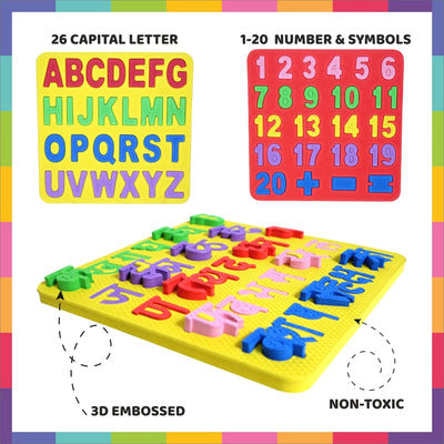 Learning Set (3 Puzzles: Alphabets, Numbers and Hindi varnmala)