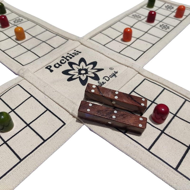 Ludo Indian Traditional Board Game Set (Pachisi | Pagade | Chaupad )