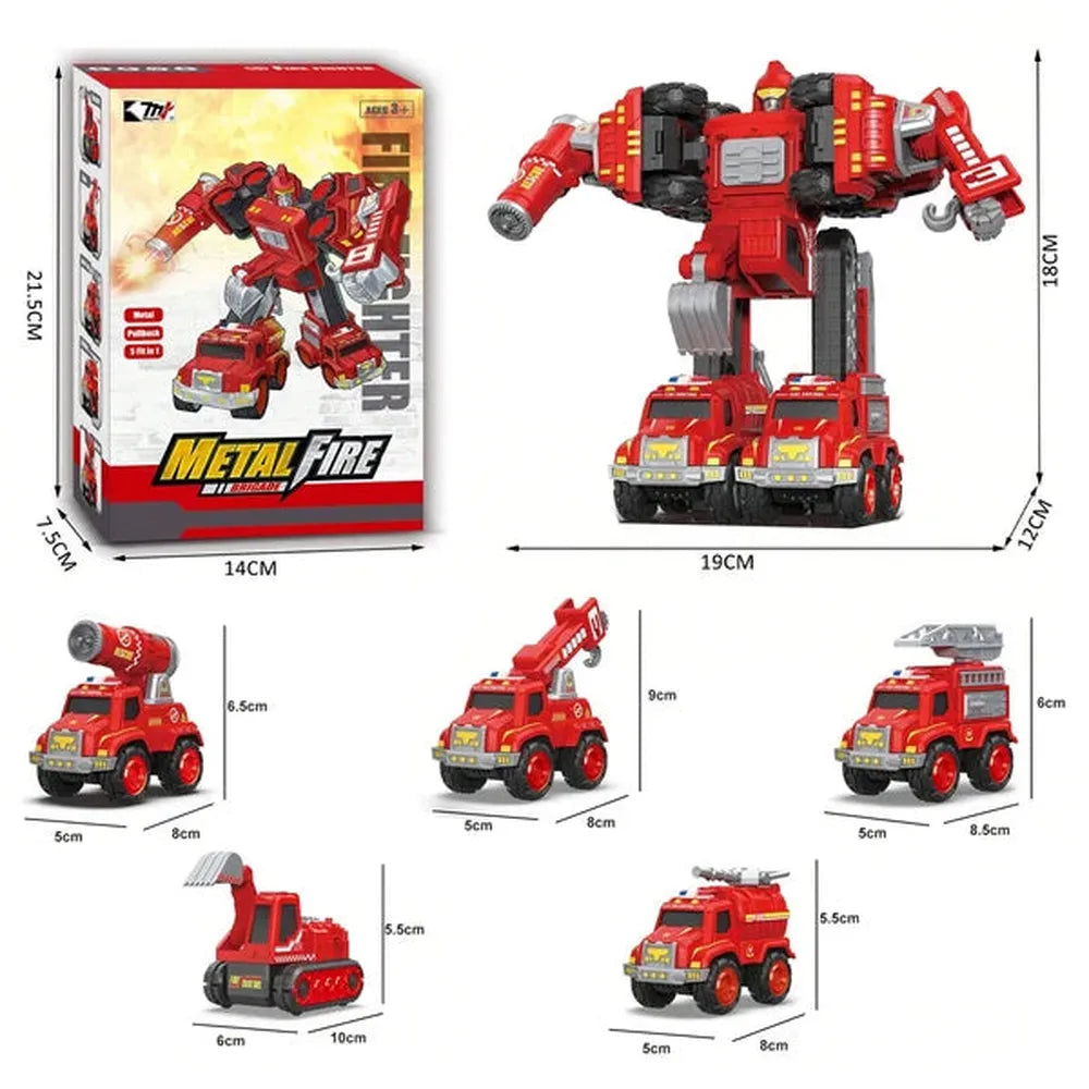 Kidology 5 in 1 Robot Toy Set for Kids | Creative Construction