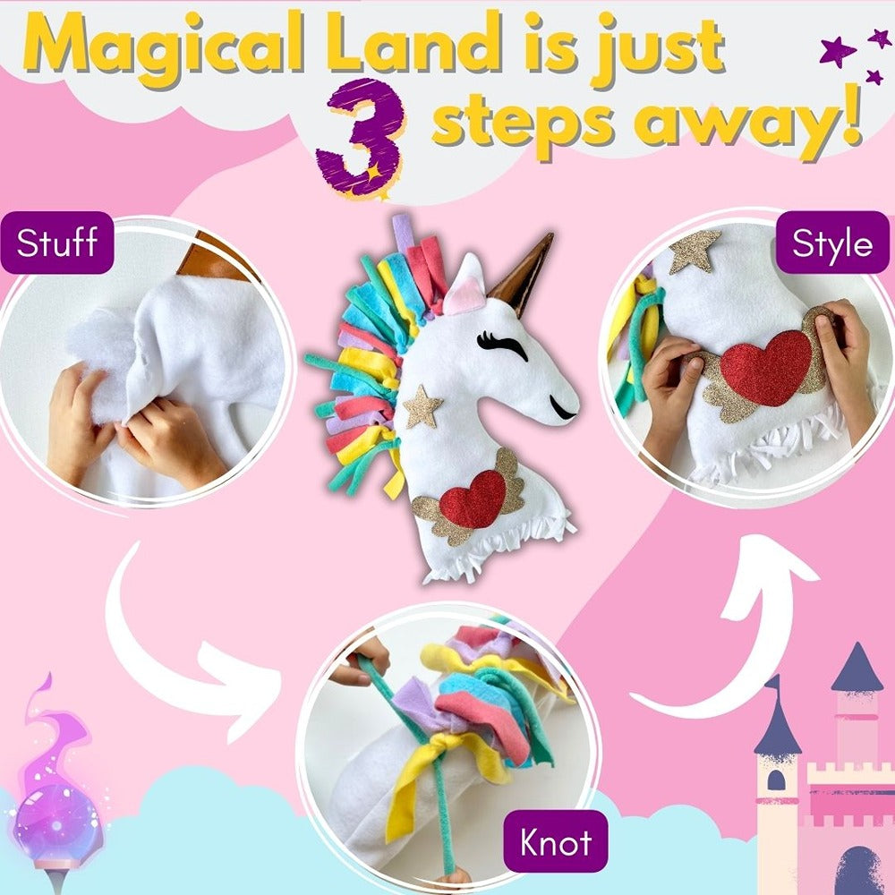 Make your Own Unicorn Pillow (DIY Easy To Make Activity Kit)