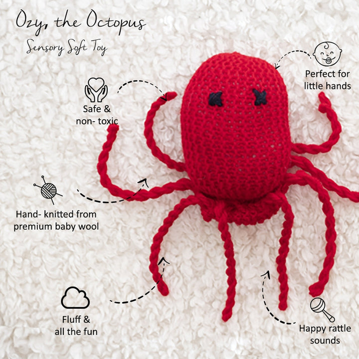 Ozy The Octopus Sensory Soft Toy