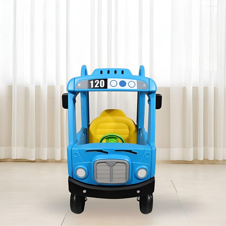 YAYA Bus Roof Top Car Ride On with Lights & Music (1.5-8 Years)