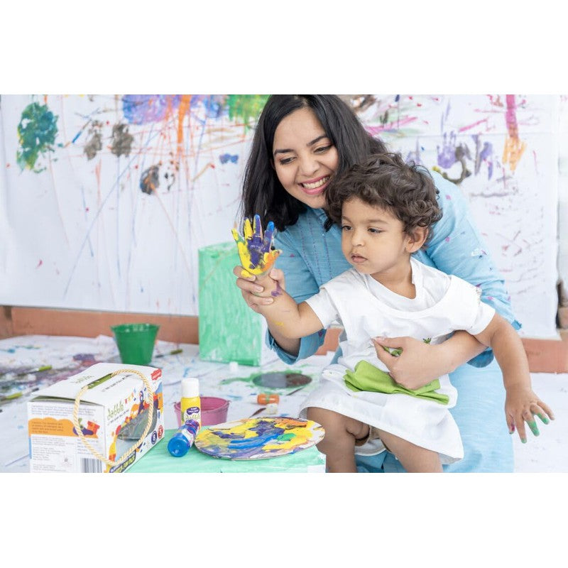 Baby’s Starter Painting Plus Jumbo Brush Combo Kit for Toddlers/Kids