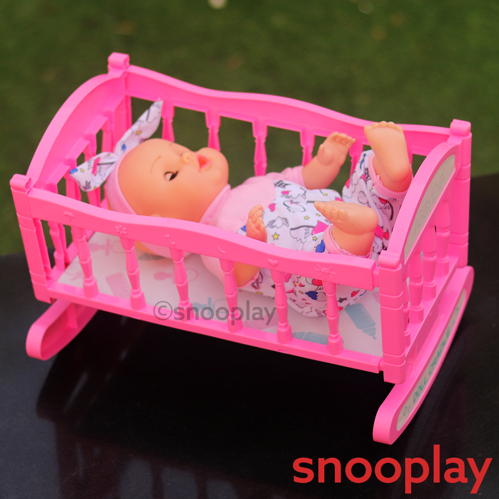 Baby doll stroller hot sale crib and highchair