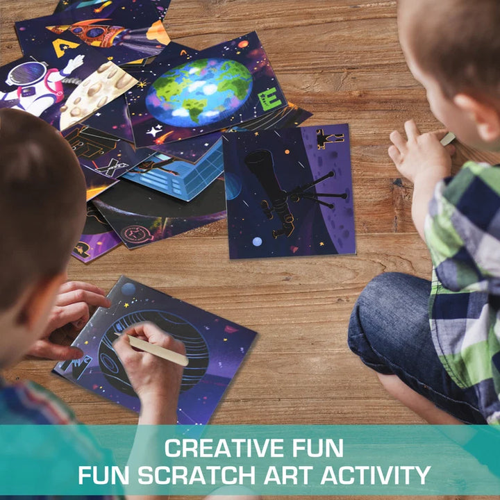Chalk & Chuckles A–Z Space Adventure Educational Craft Kit | Letter Learning Fun