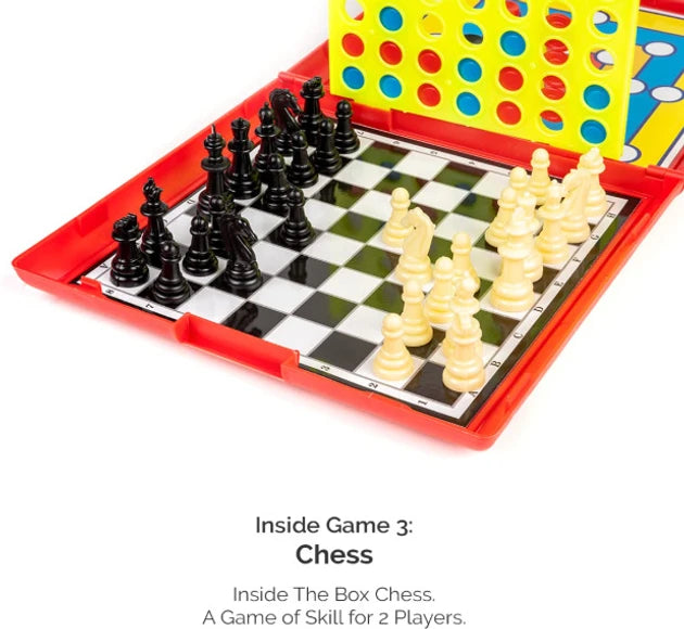 Ratna's Classic Games: 5-in-1 – Multi-Game Board Game Set