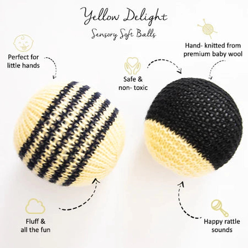 Yellow Delight Sensory Soft Balls