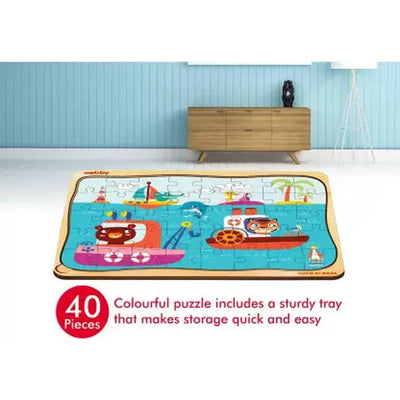 The Kiddy Ocean Wooden Jigsaw Puzzle, 40pcs