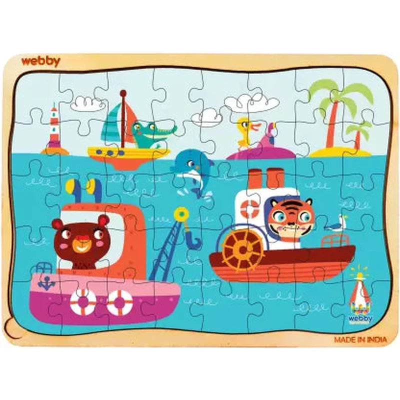 The Kiddy Ocean Wooden Jigsaw Puzzle, 40pcs